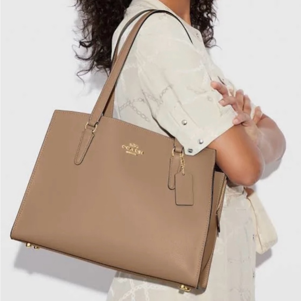 Coach Tan Leather Tote